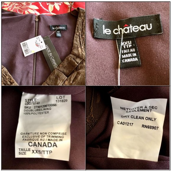 *NWT* Snake-Print Pleated-Waist Sweetheart Neck Dress - Made in Canada- XXS - Picture 16 of 16